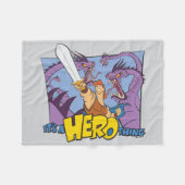Hercules vs Hydra - It's a HERO Thing Fleece Blank (Vorderseite (Horizontal))
