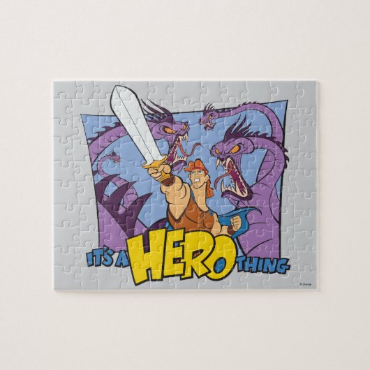 Hercules vs Hydra - It's a HERO Thing Jigsaw Puzzl Puzzle (Horizontal)