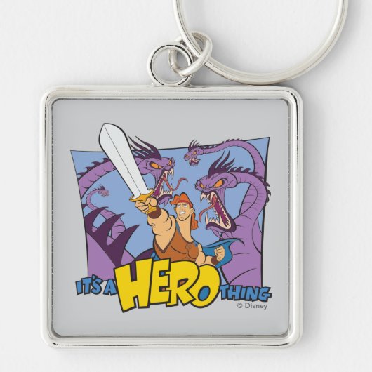 Hercules vs Hydra - It's a HERO Thing Keychain Schlüsselanhänger (Vorne)