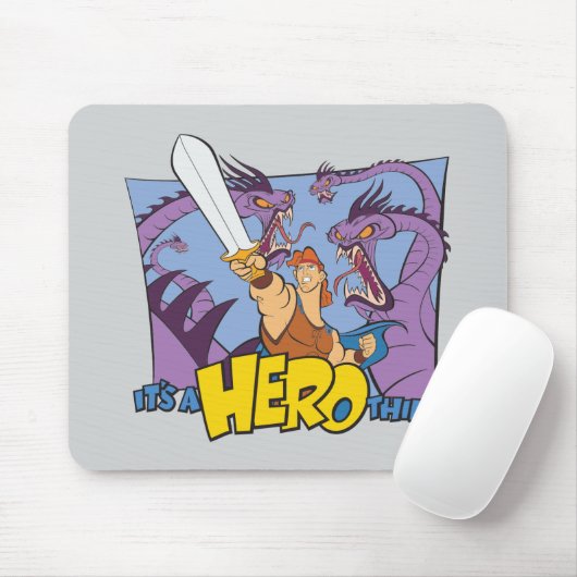 Hercules vs Hydra - It's a HERO Thing Mouse Pad Mousepad (Mit Mouse)