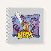 Hercules vs Hydra - It's a HERO Thing Notebook Notizblock (Vorderseite)