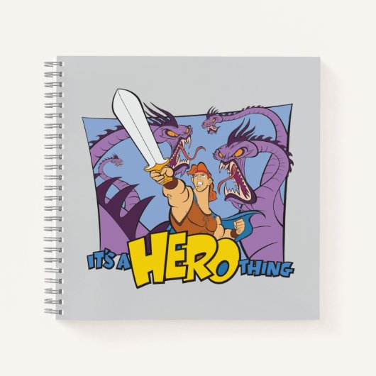 Hercules vs Hydra - It's a HERO Thing Notebook Notizblock (Vorderseite)