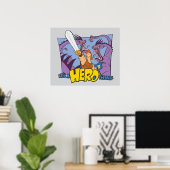 Hercules vs Hydra - It's a HERO Thing Poster (Heimbüro)