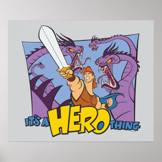 Hercules vs Hydra - It's a HERO Thing Poster (Vorne)