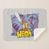 Hercules vs Hydra - It's a HERO Thing Sherpa Blank Sherpadecke (Vorderseite (Horizontal))