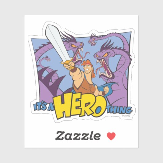 Hercules vs Hydra - It's a HERO Thing Sticker (Blatt)