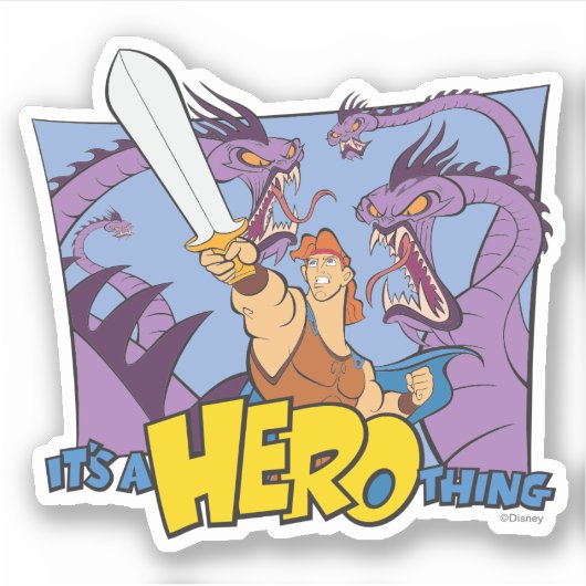Hercules vs Hydra - It's a HERO Thing Sticker (Vorderseite)
