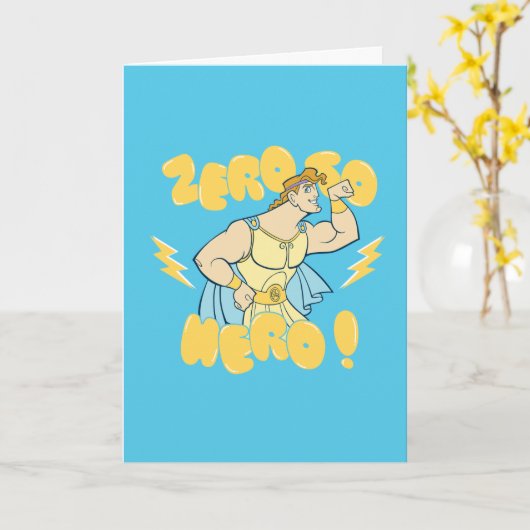 Hercules - Zero to Hero Card Karte (Gelbe Blume)