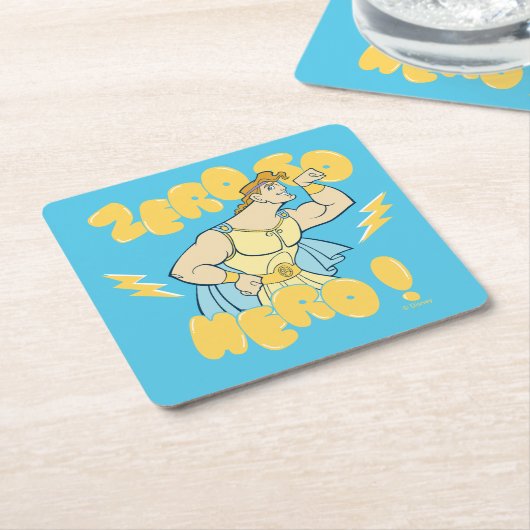 Hercules - Zero to Hero Square Paper Coaster Rechteckiger Pappuntersetzer (angewinkelt)