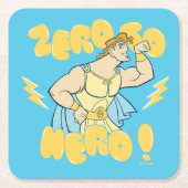 Hercules - Zero to Hero Square Paper Coaster Rechteckiger Pappuntersetzer (Vorderseite)