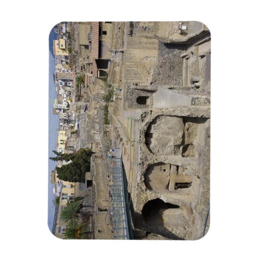 Herculium, Ercolano, Kampanien, Italien Magnet (Vertikal)