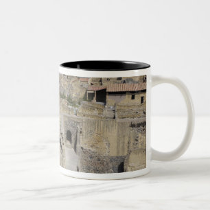 Herculium, Ercolano, Kampanien, Italien Zweifarbige Tasse
