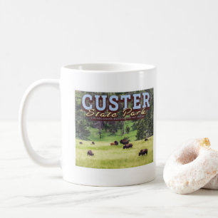 HERD BISON - KUNDENPARK STAAT - SÜDDAKOTA KAFFEETASSE