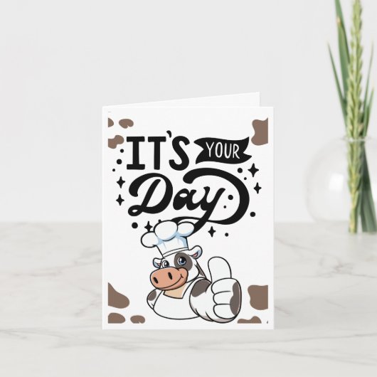 Herd ist dein Geburtstag Dankeskarte (Vorderseite)