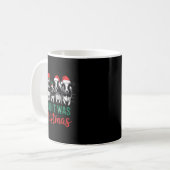Herd It Was Christmas Cute Festive Cows Xmas Holid Kaffeetasse (Vorderseite Links)