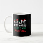 Herd It Was Christmas Cute Festive Cows Xmas Holid Kaffeetasse (Links)