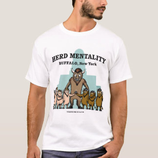 Herd Mentality, Buffalo, NY - Rückseite "frag mir" T-Shirt