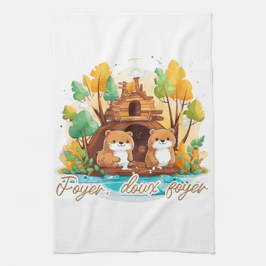 Herd, milder Herd Geschirrtuch (Vertikal)