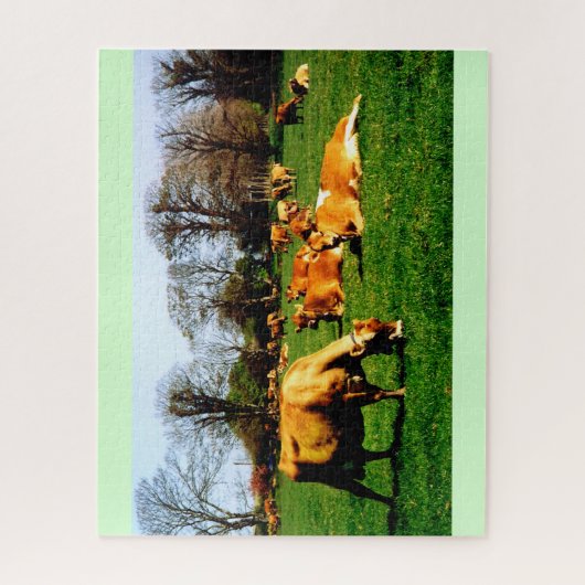 Herd of Jersey cows Puzzle (Vertikal)