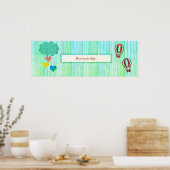Herd Rain Baby Showroom Poster Banner (Küche)