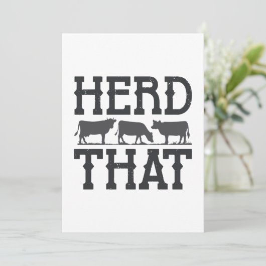 Herd That Dankeskarte (Stehend Vorderseite)