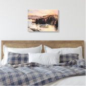 Herd von American Buffalo Leinwanddruck (Insitu (Schlafzimmer))