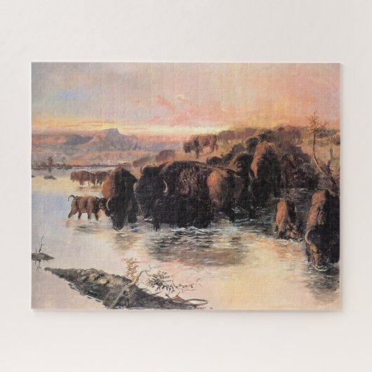 Herd von American Buffalo Puzzle (Horizontal)