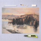 Herd von Buffalo (von Charles M. Russell) Seidenpapier (Handwerk)