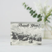 Herd von Walruses "Danke!" Postkarte (Stehend Vorderseite)