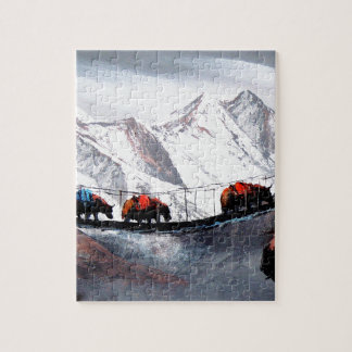 Herde der Bergjaks Himalaya Puzzle