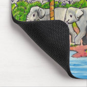 Herde der Elefanten Mousepad (Ecke)
