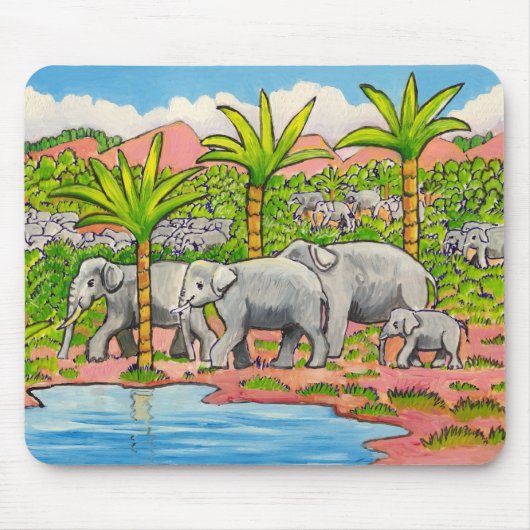 Herde der Elefanten Mousepad (Vorne)