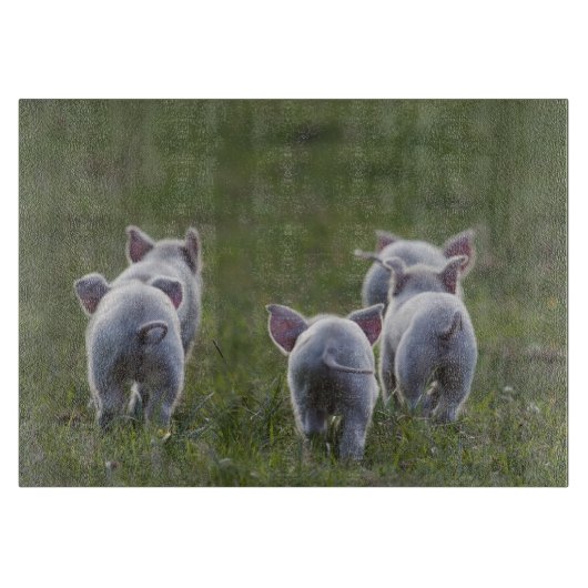Herde des Ferkel-Schneidebretts Schneidebrett (Vorderseite)