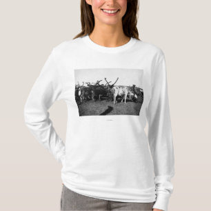 Herde des Rens in Alaska-Fotografie T-Shirt
