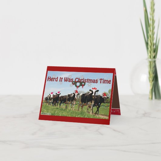 Herde es war Christmas2 Edit Feiertagskarte (Vorderseite)