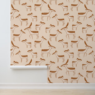 Herde Hirsch Design Tapete