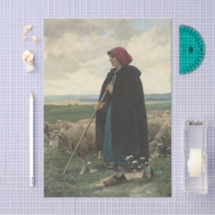 Herde hüten von Julien Dupre Seidenpapier