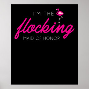 Herde Jungfer Flamingo Junggesellinnenabschied Poster