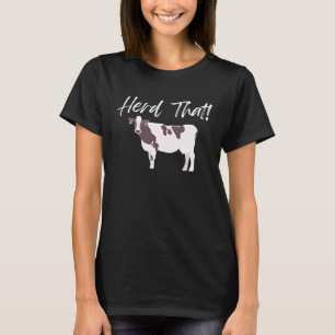 Herde, Kühe Rind Western Land boho Mode T-Shirt