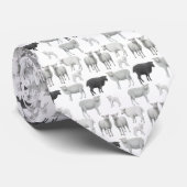 Herde mit schwarze Schaf-Krawatte Krawatte (Gerollt)
