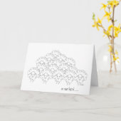 Herde Schafe Karte (Gelbe Blume)