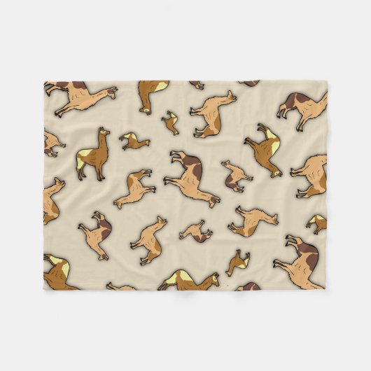 Herde von Llamas Fleecedecke (Vorderseite (Horizontal))