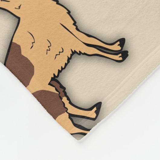 Herde von Llamas Fleecedecke (Ecke)