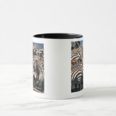 Herde von Zebras Tasse (Zentrum)