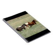 Herde wild lebender Pferde Notizblock (Rechte Seite)