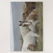 Herde wild lebender Pferde Puzzle (Vertikal)