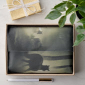 Herde wild lebender Pferde Seidenpapier (Geschenk)