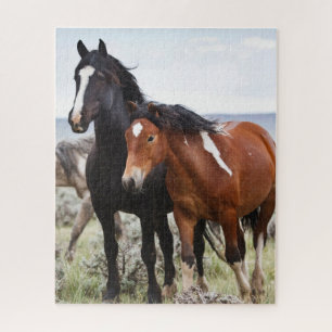 Herde wilder Pferde Puzzle