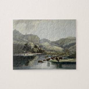 Herden des Bisons und der Elche auf dem Oberleder Puzzle