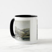 Herden des Bisons und der Elche auf dem Oberleder Tasse (Vorderseite Links)